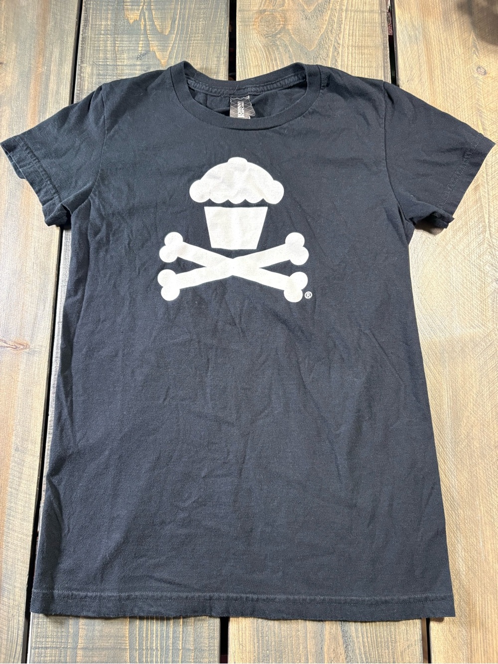 Johnny Cupcakes Classic Cupcake-and-Bones Logo T-Shirt